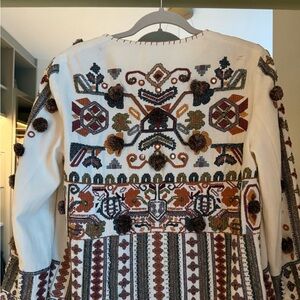 Anthropologie Embroidered Boho Dress